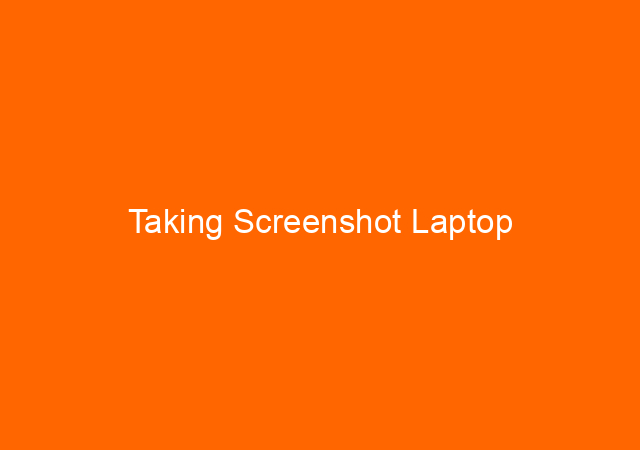 Taking Screenshot Laptop
