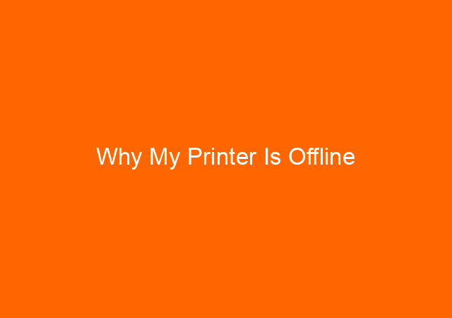 Why My Printer Is Offline