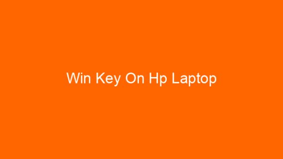 Win Key On Hp Laptop