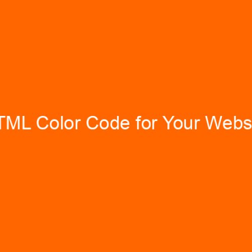 HTML Color Code for Your Website