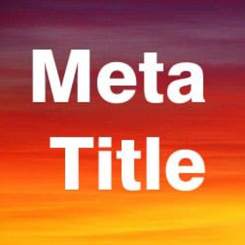 My Meta Title and Meta Description Settings