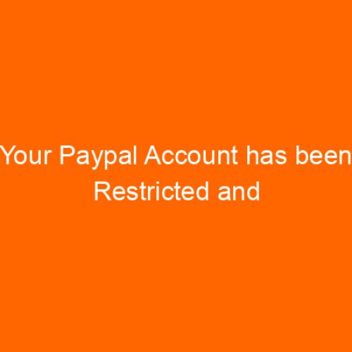 Your Paypal Account has been Restricted and Cannot Make Payment?